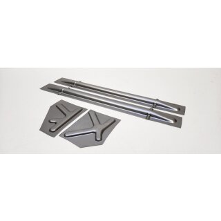 Reparaturblech Verstärkung hinten "X" und "K" links & rechts und Streben Trittblech vorne/hinten für Vespa 50-125/PV/ET3