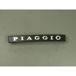 Schriftzug PIAGGIO  schwarz/silber Kaskade fr Vespa PX80-200/PE/Lusso/T5 