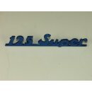 Schriftzug "125 Super" blau Heck für Vespa...