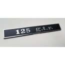 Schriftzug "125 g.t.r." Heck für Vespa 125...