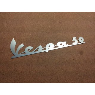 Schriftzug Vespa 50 Beinschild vorne für Vespa 50 N V5A1T 11600 - > 283299