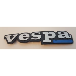 Schriftzug Vespa schwarz/alu  Beinschild fr Vespa PK80-125 S Automatica/ETS 