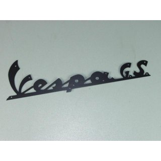 Schriftzug Vespa GS schwarz Beinschild für Vespa 160 GS 