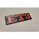 Schriftzug "ET3" schwarz/rot Heck für...