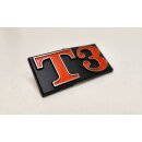 Schriftzug "T3"  schwarz/orange Heck für...