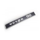 Schriftzug "Vespa 90" schwarz/alu Heck für...