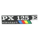 Schriftzug "PX125E elestart" Seitenhaube...