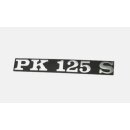 Schriftzug "PK 125 S" Seitenhaube links...