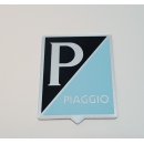 Emblem hellblau PIAGGIO, für Vespa 50 N/S...