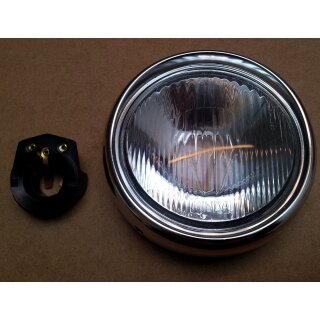 Scheinwerfer Echt Glas Ø 115mm/ohne Standlicht für Vespa VNB/ VBA/VBB/VGLA-B/GSVS5/160 GS