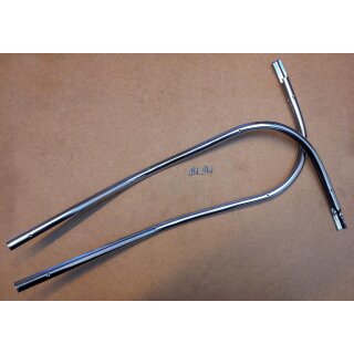 Monoschlitzrohr CUPPINI Beinschild für Vespa  125 VNA/VNB/150 VBA/VBB/T4
