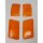 Blinkerglas Kit BOSATTA vorne/hinten/gelb für Vespa PK50-125 XL/RUSH/XL2/N/FL/HP