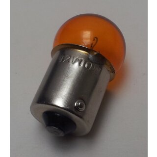 Birne 12V/10W/BA15s/Gelb/Blinker/Rücklicht/Bremslicht