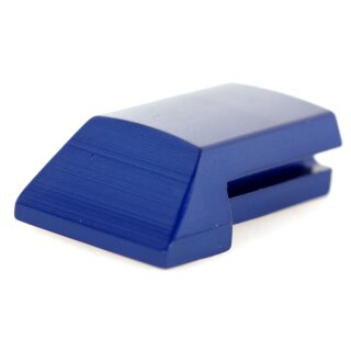 Trittleistenendstück SIP blau eloxiert für Vespa PX80-200/PE/Lusso/`98/MY