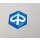 Emblem PIAGGIO 6-Eck 27x31/Royal Plast/blau/zum kleben/Kaskade für PIAGGIO Free/NRG/Sfera/Storm/TPH 50-125cm