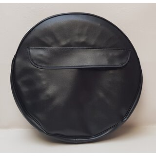 Reserveradabdeckung schwarz mit Tasche für 3.50 x 10 Reifen