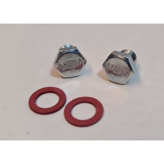 Öleinlass/Ölablass Schraube Set M8x8mm für Vespa 50-125/PV/ET3/PK/S/XL/XL2/125 VNA-TS/150 VBA-Super/Rally/PX80-200/PE/Lusso/T5/Cosa,